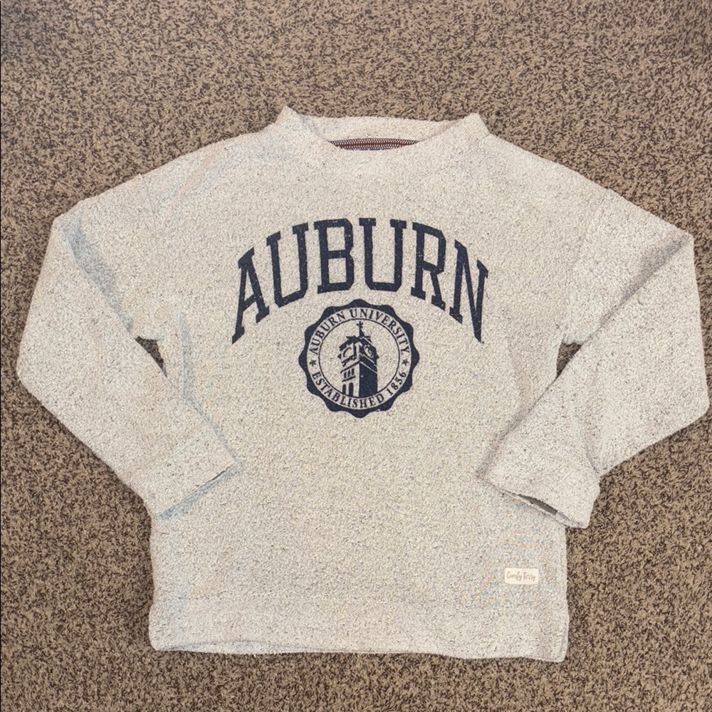 Auburn University Comfy Terry Gray Sweatshirt. Size Medium.